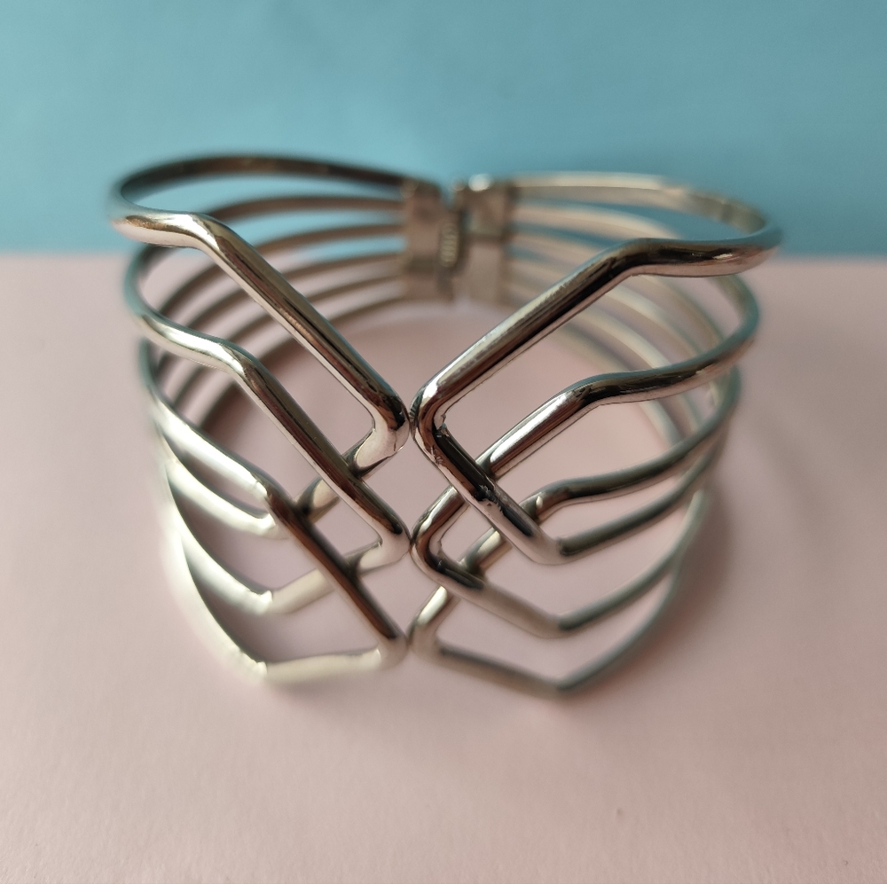 4/$50⭐️Chic Silver Openwork Cuff Bracelet